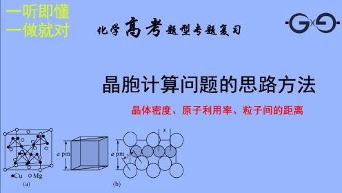 晶胞计算问题的思路方法