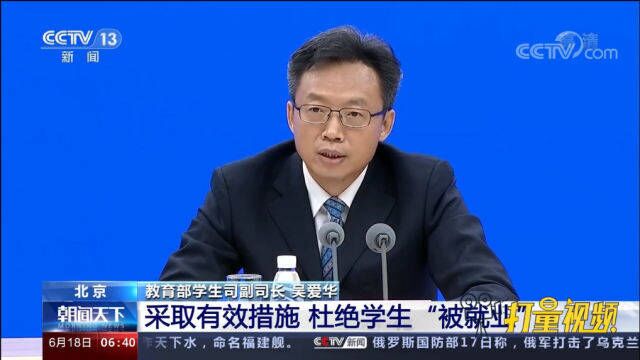 教育部回应毕业生“被就业”:严格执行“四不准”“三不得”