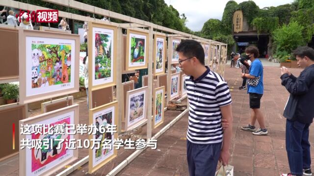 第六届云南省小学生野生动物绘画大赛收官通过画笔“看见自然”