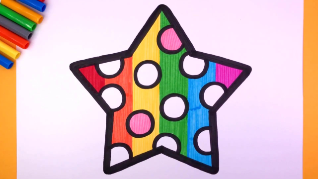 简笔画:画出可爱的五角星