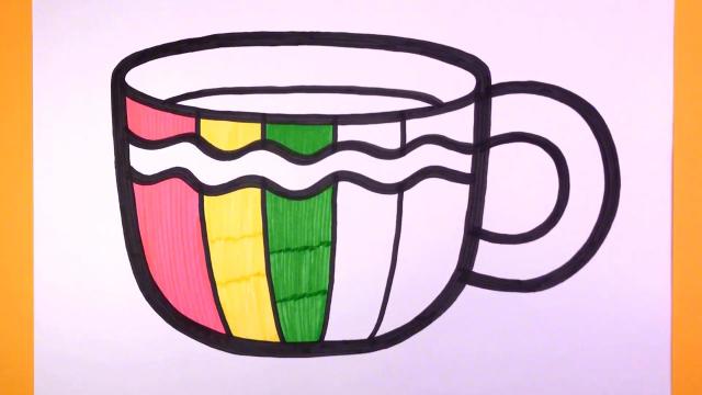 简笔画:画水杯流畅线条的画法