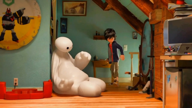 机器人大白为了救主人选择牺牲自己 %超能陆战队  %智能机器人