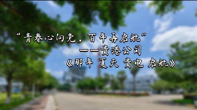 2.贵港公司:那年,夏天,贵电,启航