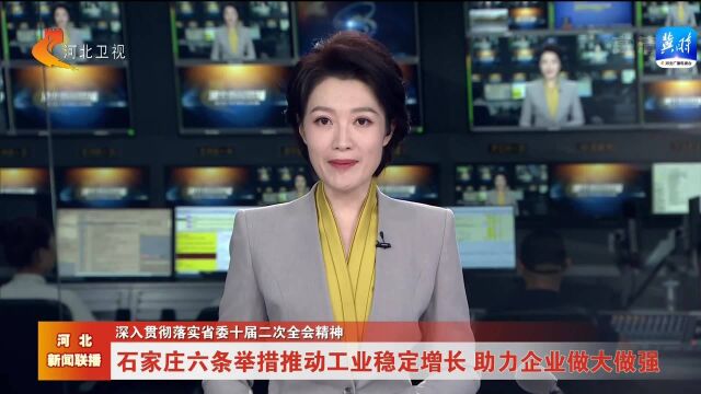 石家庄六条举措推动工业稳定增长 助力企业做大做强