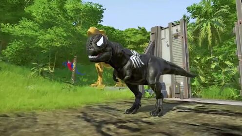 恐龙趣味动画系列:巨兽龙vs肿头龙,肿头龙不堪一击被顶飞