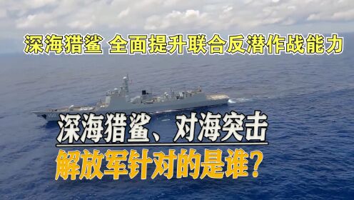 深海猎鲨、对海突击，解放军针对的是谁，看明白了吗？