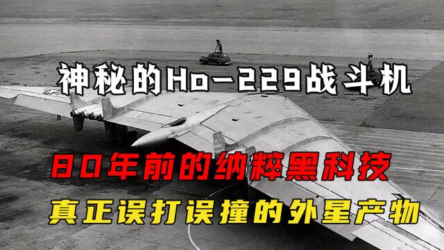 神秘的Ho229战斗机,80年前的纳粹黑科技,真正误打误撞的外星产物?