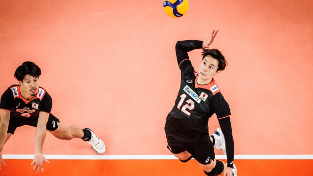 日本男排主攻手高桥蓝"2022男排世锦赛"比赛精彩集锦