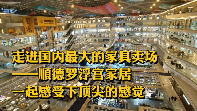 走进国内最大的家具卖场—顺德罗浮宫家居,一起感受下顶尖的感觉