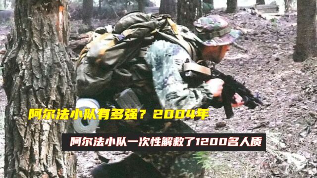 阿尔法小队有多强?2004年,阿尔法小队一次性解救了1200名人质