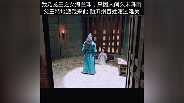 我乃龙王之女海兰珠,只因人久未降雨,父王特地派我来此 助沂州百姓渡过难关!