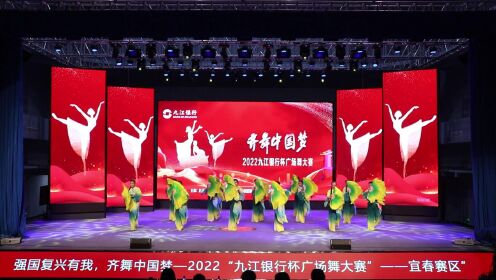 2022“九江银行杯”广场舞大赛《在希望的田野上》-宜春市新温汤人党支部舞蹈队