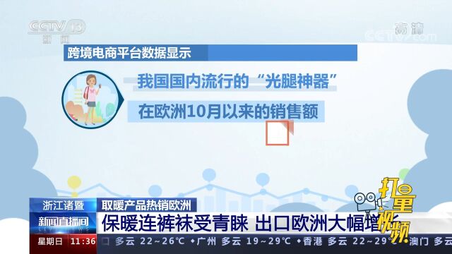 浙江诸暨:保暖连裤袜受青睐,出口欧洲大幅增长