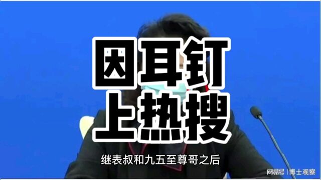 因耳钉上热搜