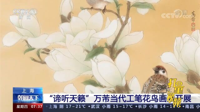 大饱眼福!“谛听天籁”万芾当代工笔花鸟画展在上海开展