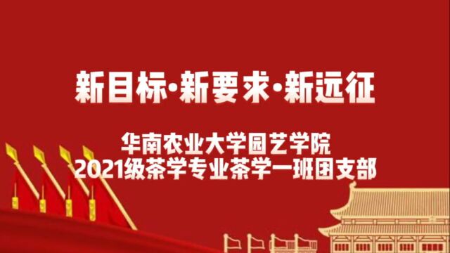 华南农业大学园艺学院2021级茶学专业茶学一班团支部