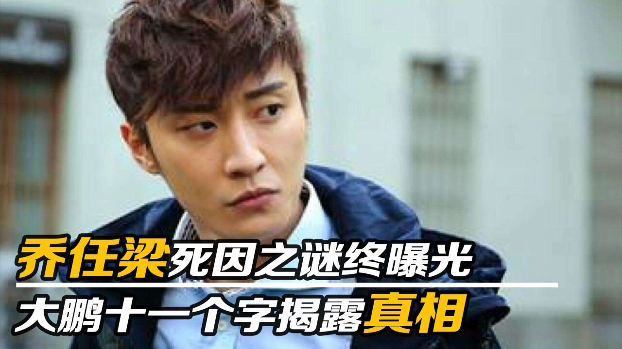 乔任梁死因之谜终曝光,大鹏十一个字揭露真相!乔父错失求救电话_高清1080P在线观看平台_腾讯视频