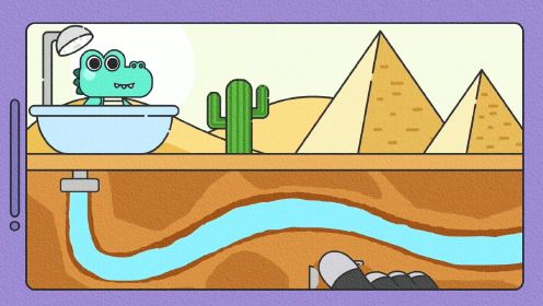 动物神探队精彩片段：小鳄鱼爱洗澡，可是没水了怎么办