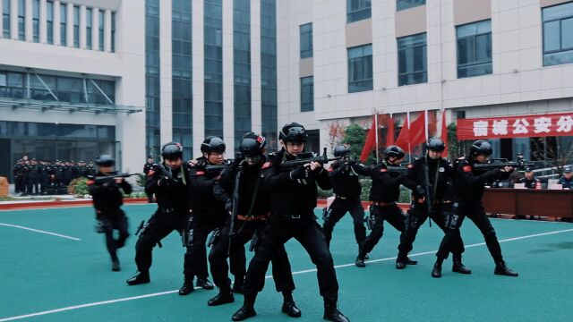 宿城巡特警大队大练兵比武项目汇演