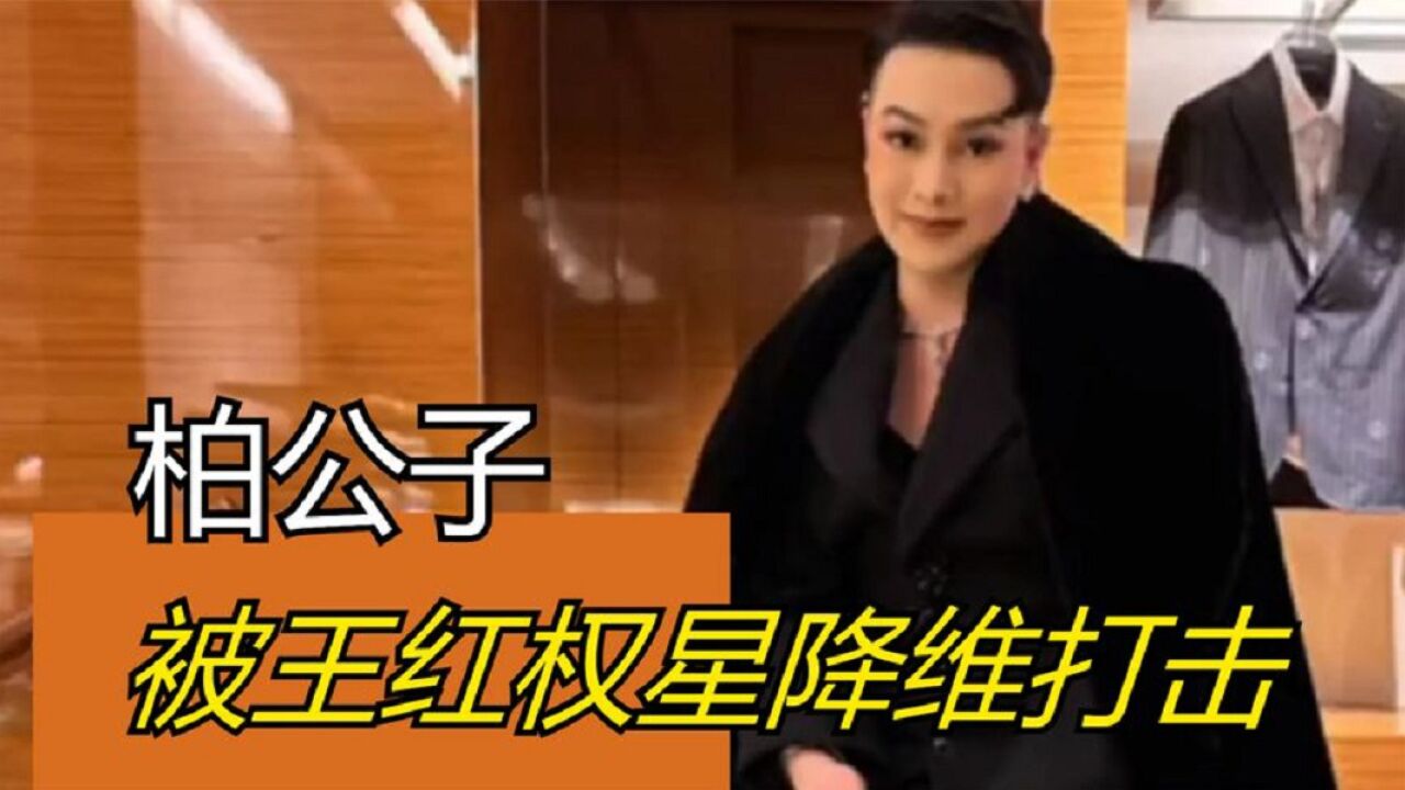 柏公子:雌雄难辨贵妇网红,被王红权星降维打击,他到底是男是女_腾讯视频