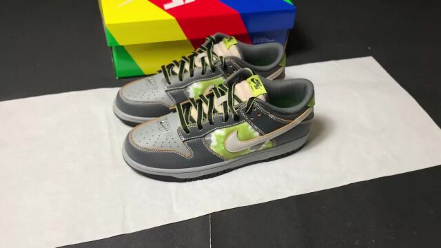 为你介绍莆田鞋 耐克 SB Dunk Low Dunk 灰绿 篮球鞋 FD8775002