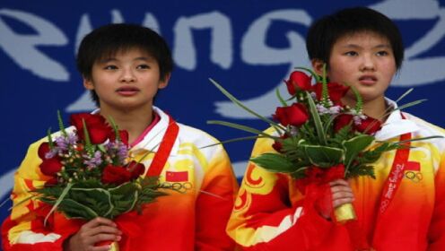体坛名场面|2008年北京奥运会，年仅16岁的中国两名小将陈若琳和王鑫上演水花消失术