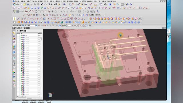 UG模具行位行位冷却2