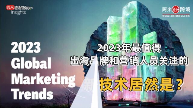 2023年最值得出海品牌和营销人员关注的新技术居然是?