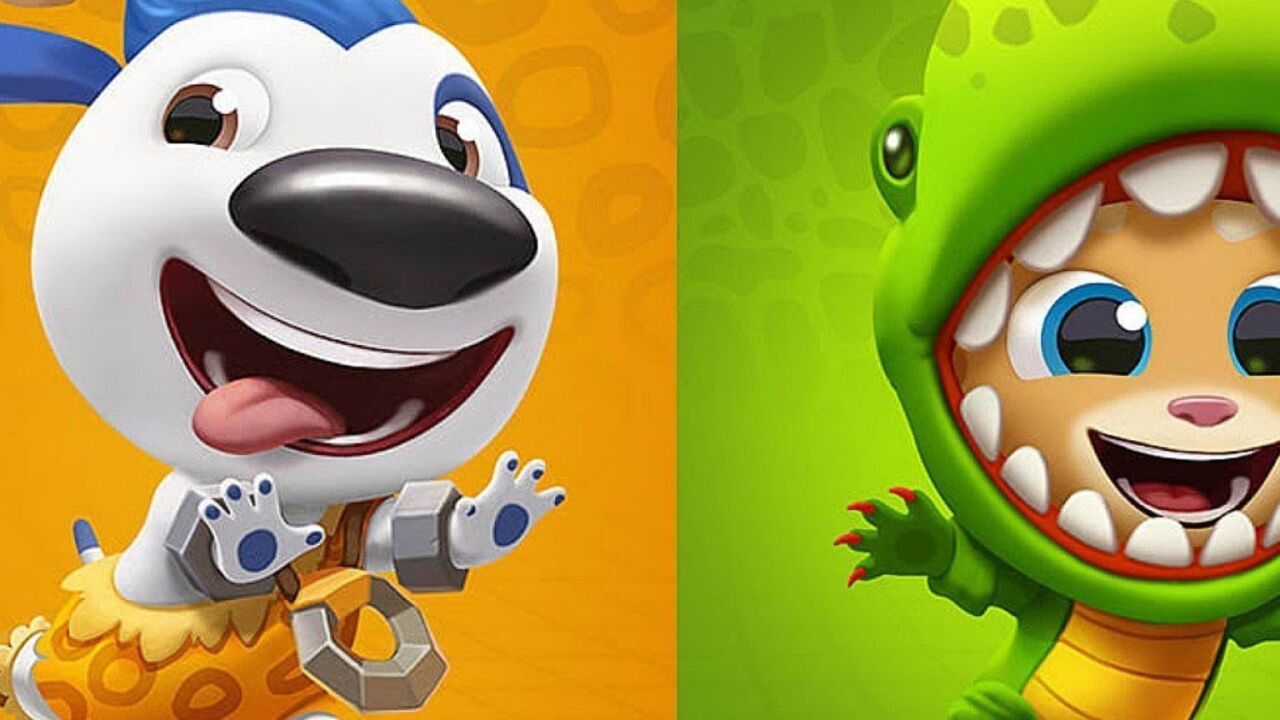 汤姆猫跑酷游戏 汉克狗和金杰猫的精彩跑酷pk