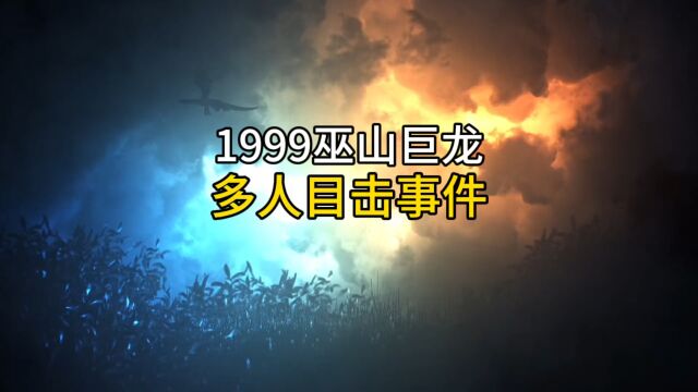 1999年湖北巫山巨龙事件,据说多人目击