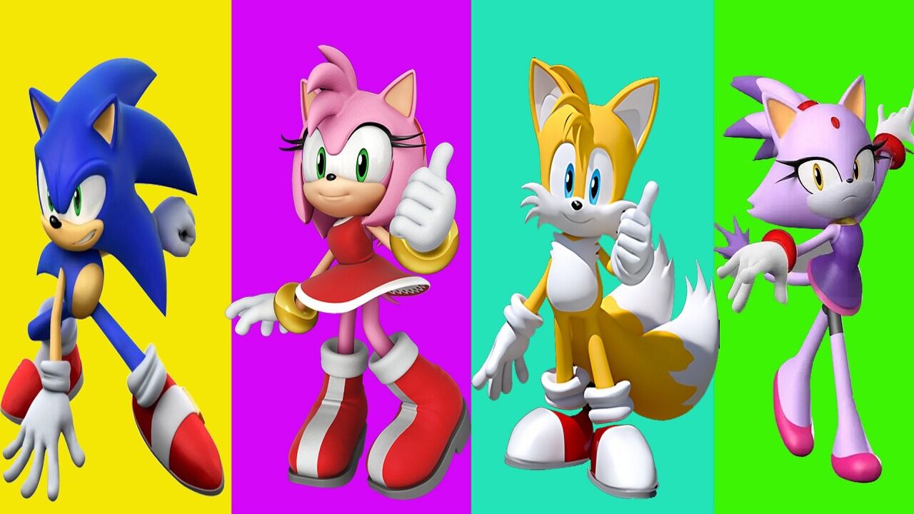 刺猬索尼克塔尔斯涂色游戏!一起来认识颜色吧!