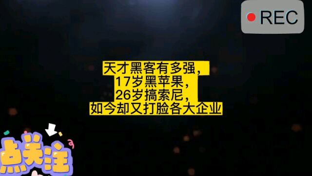 天才黑客有多强,17岁黑苹果,26岁搞索尼,如今却又打脸各大企业