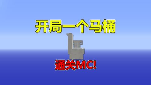 我的世界：开局一个马桶？通关MC！