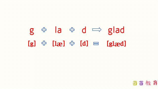 自然拼读:glad