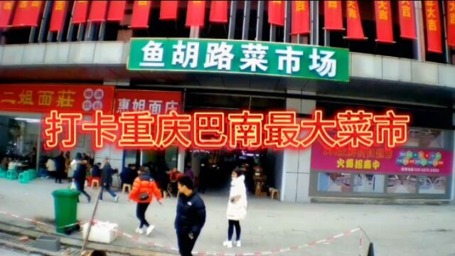 为方便居民生活,重庆巴南区又添一最大菜市场,你知在哪吗