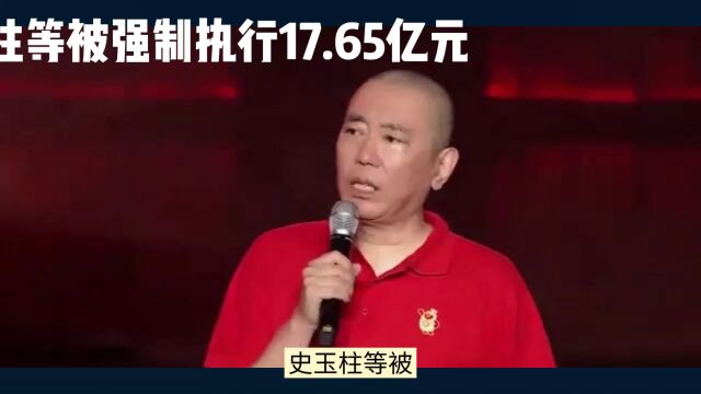 史玉柱被强制执行17.65亿元