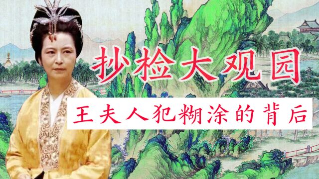 《红楼梦》人情世故:王夫人抄检大观园,为何要拉上王善保家的?