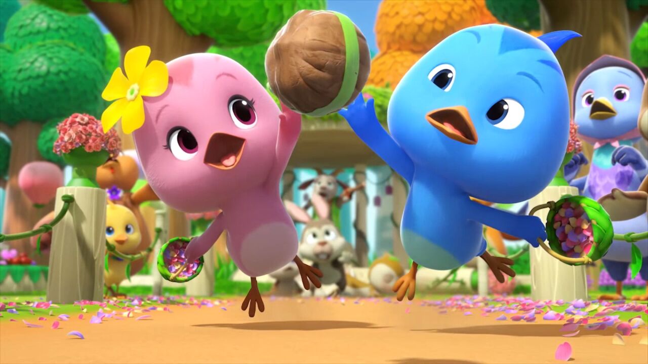 萌鸡小队参加云雀婚礼,戒指满天飞的插曲,意外让气氛变得更浪漫唯美