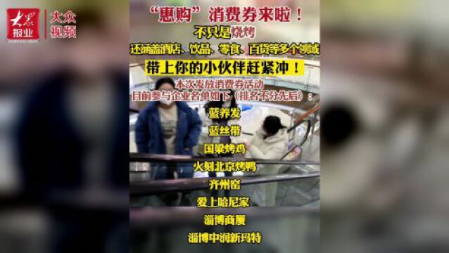 |张店区“惠购”消费券来了,准备开抢!