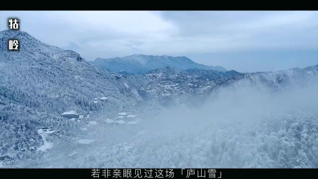 在暮色与雪色之间,这便是第三种绝色江西庐山