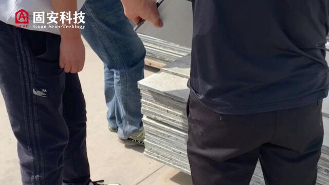 四川客户到固安中空塑料建筑模板工厂参观考察