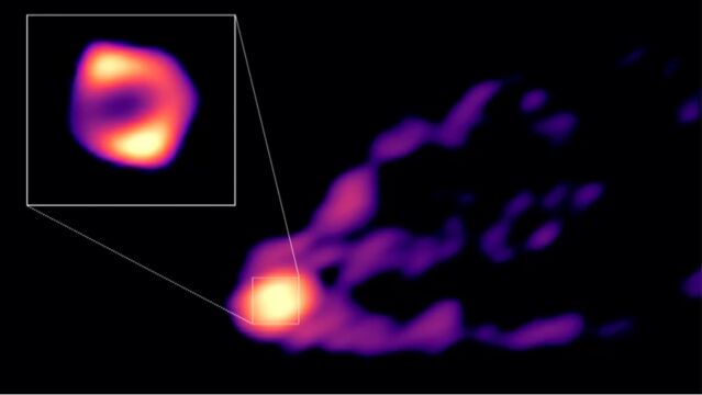天文学家首次拍摄到黑洞与喷流“全景照”