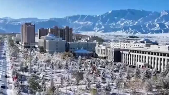 黑龙江大兴安岭阿木尔镇迎来今冬首场降雪