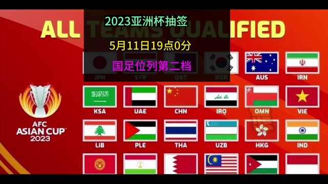 2023亚洲杯分组抽签卡塔尔直播:国足中国(免费)在线中文观看国足亚洲杯抽签直播