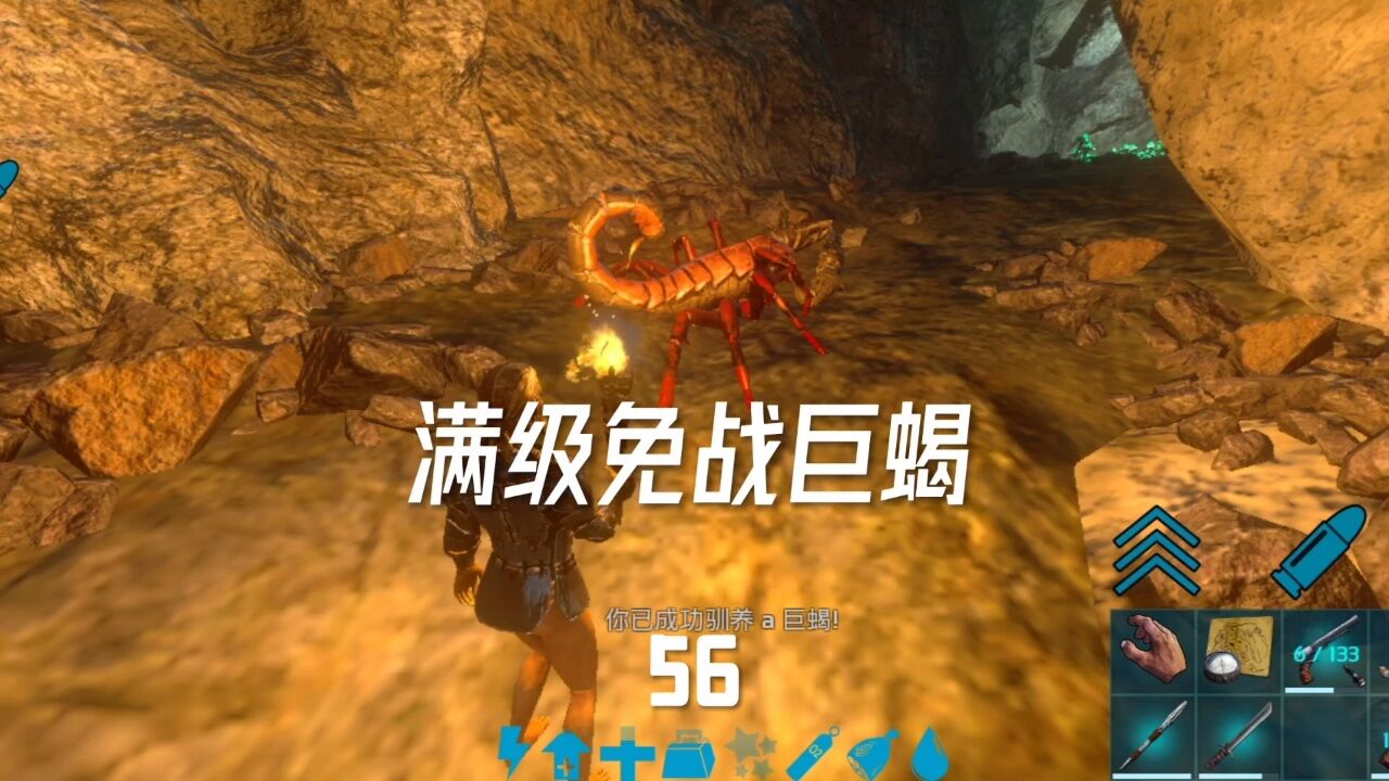 方舟生存进化手游56:满级免战巨蝎