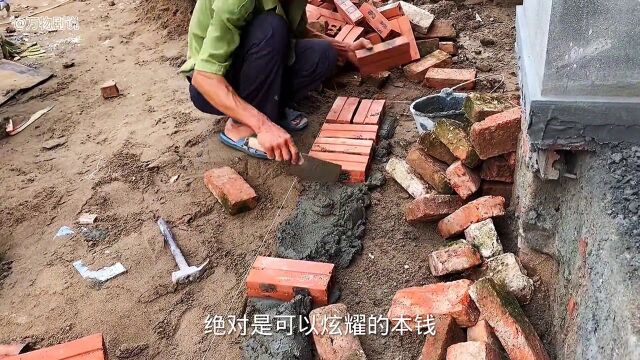 越南人建造室外入口楼梯全过程,成品效果太牛了!