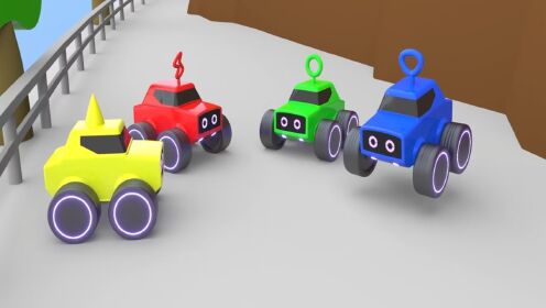 《didi工程车第4季》第37集didi工程车获得小山的力量大战坦克