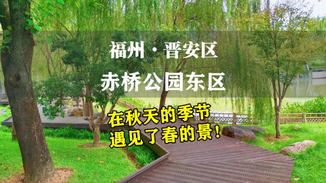 福州赤桥公园东区,本是秋天的季节,却遇见了春的景