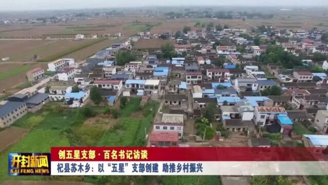 杞县苏木乡:以"五星"支部创建 助推乡村振兴_腾讯新闻
