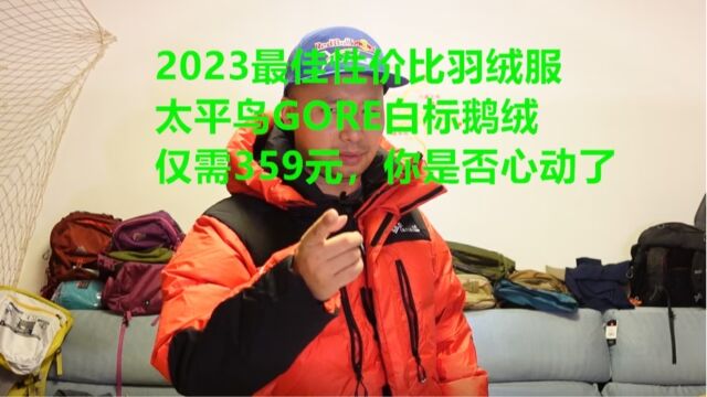 359元别犹豫 太平鸟 GORE白标登山羽绒服